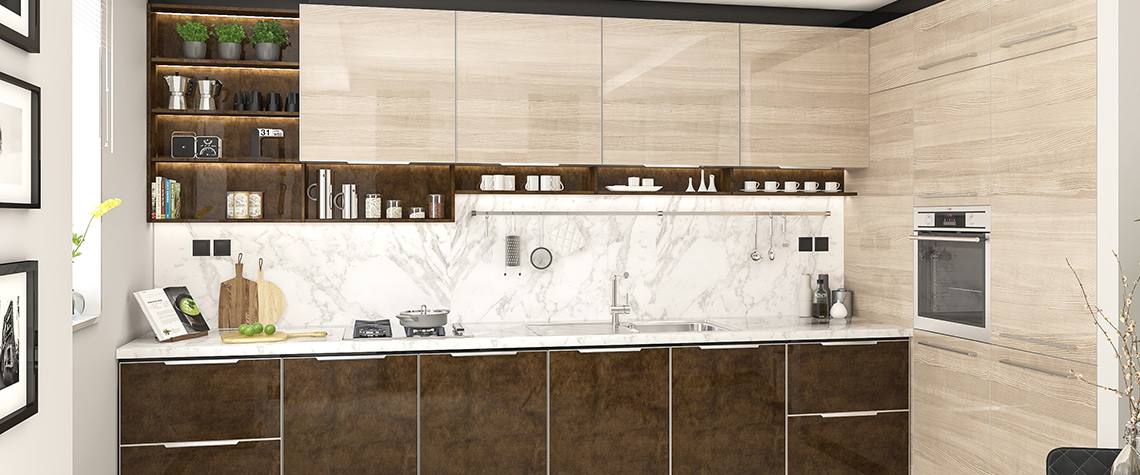 Asel AGT Panel 667 HG Freze Beyaz Akçağaç & 653 HG Terra Kahve