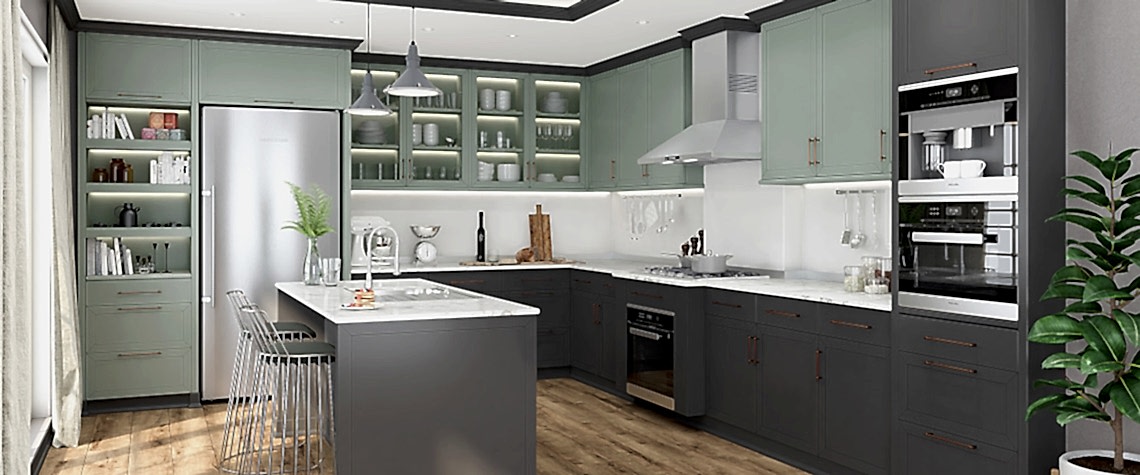 Asel AGT Panel 735 ST Su Yeşili & 726 ST Fırtına Gri